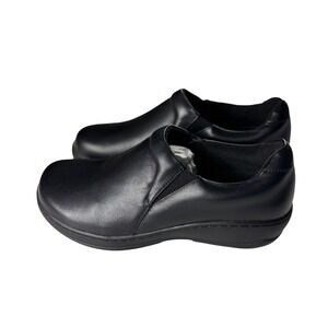Spring Step Woolin Black Slip On Work Shoes Oil Skid Resistant‎ Mens 10 NWOB